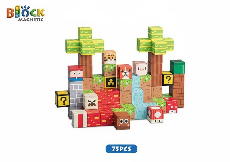 Magnetic Block Building Set Ⓢ